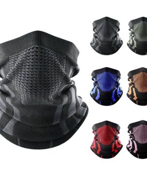 Thermal Face Bandana Mask Cover Neck Warmer Gaiter Bicycle Cycling Ski Tube Scarf Hiking Breathable Masks Print Women Men Winter