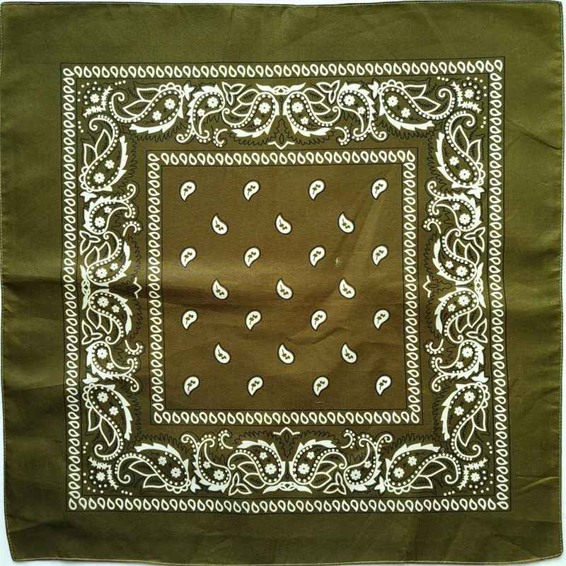 3PC Polyester Paisley Large Kerchief Amoeba Paisley Hip Hop Square Towel Street Dance Cycling Headscarf Multicolor - 图片 4