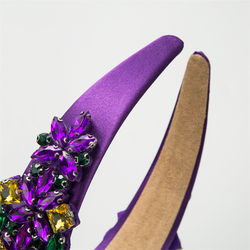 Fashion Baroque Sparkling Full Rhinestone Beautiful Headband Hair Accessories Hair Ornaments - 图片 5