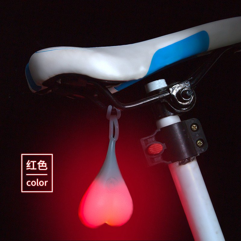 Bike Ball Lights Bicycle LED Back Rear Tail Light Cycling Heart Ball Egg Lamp - Image 5
