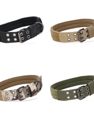 Wear-Resistant Five-Gear Adjustable Pin Buckle Pet Collar Dog Collar Medium Large Dog