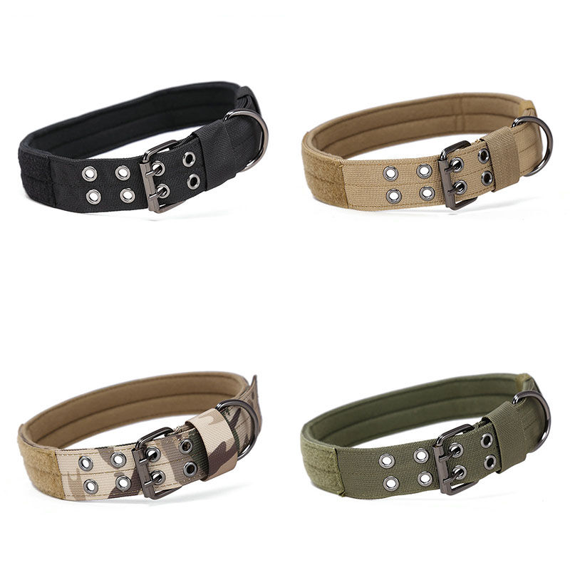 Wear-Resistant Five-Gear Adjustable Pin Buckle Pet Collar Dog Collar Medium Large Dog