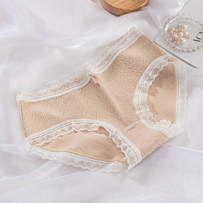 Large Size Underwear Lady Sexy Japanese Graphene Crotch Cloth Breathable Mid Waist Hip Lift Body Shaping Girls' Briefs Women - 图片 4