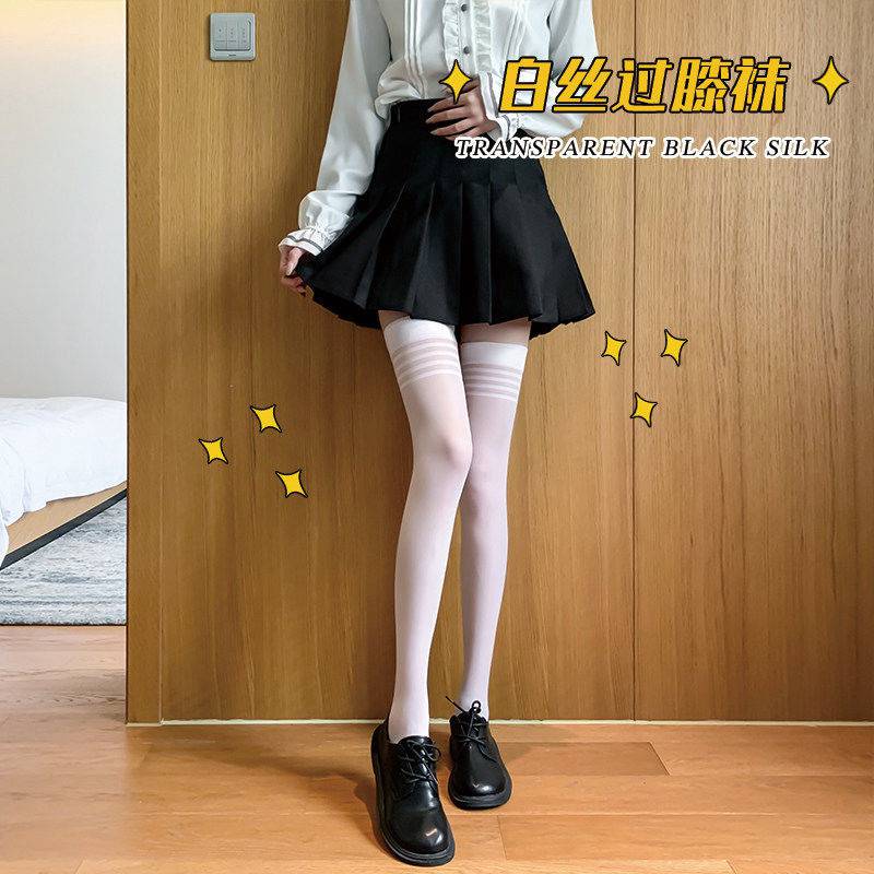 Women Sexy Stockings Lace Top Thigh High Stockings Over The Knee Socks Female Nightclub Pantyhose - 图片 3