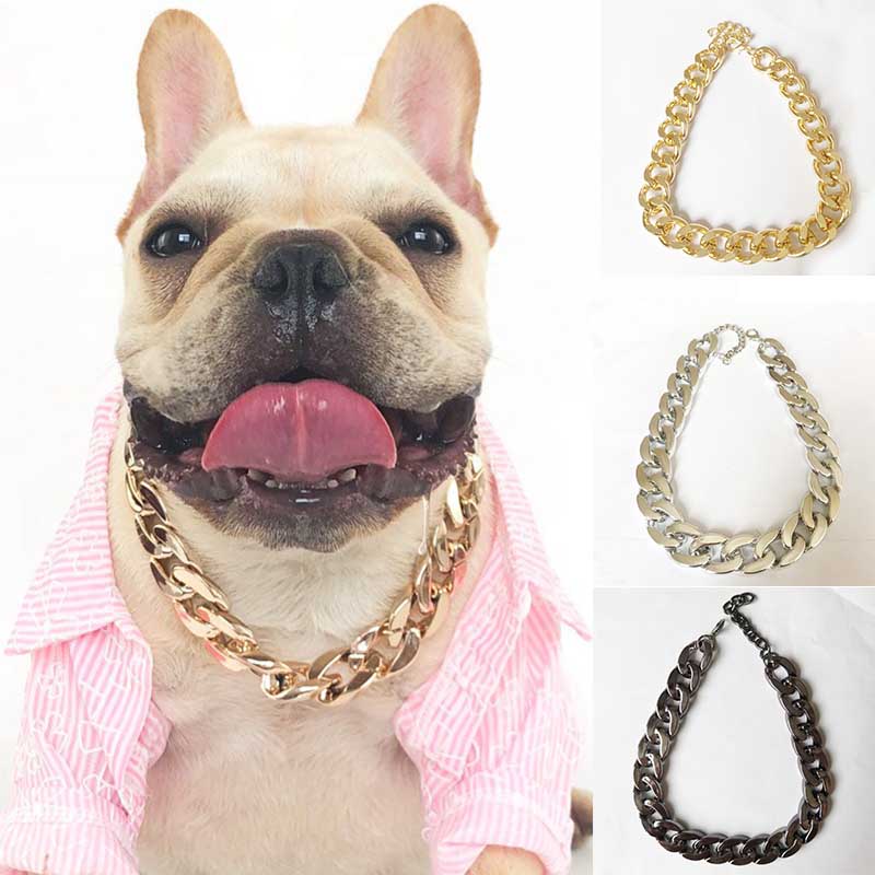 Gold/Silver/Rose Gold/Black Necklace Collar Pet Choke Chain Small Cat Dog Bulldog Puppy Teddy V - Image 13