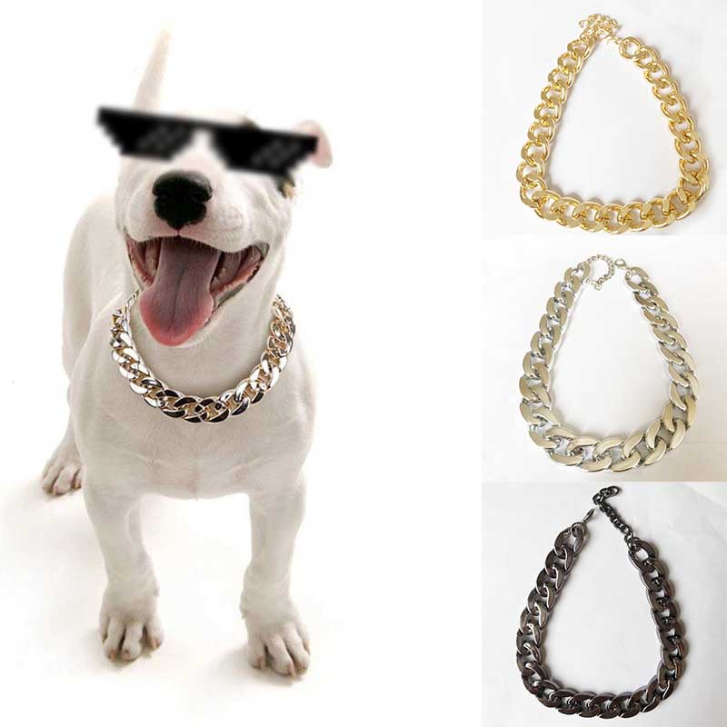 Gold/Silver/Rose Gold/Black Necklace Collar Pet Choke Chain Small Cat Dog Bulldog Puppy Teddy V - Image 16