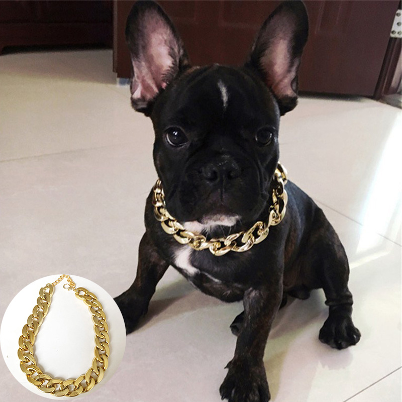 Gold/Silver/Rose Gold/Black Necklace Collar Pet Choke Chain Small Cat Dog Bulldog Puppy Teddy V - Image 21