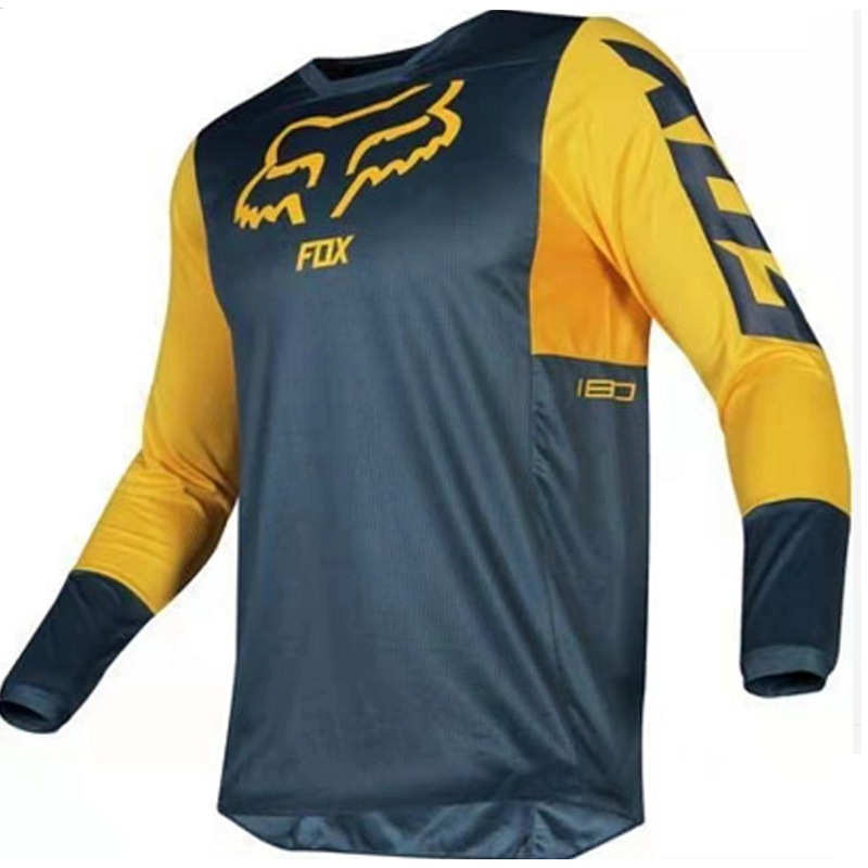 New Men's FOX Cycling Jersey DH MTB Off Road Racing Clothing Long sleeve tops - 图片 6