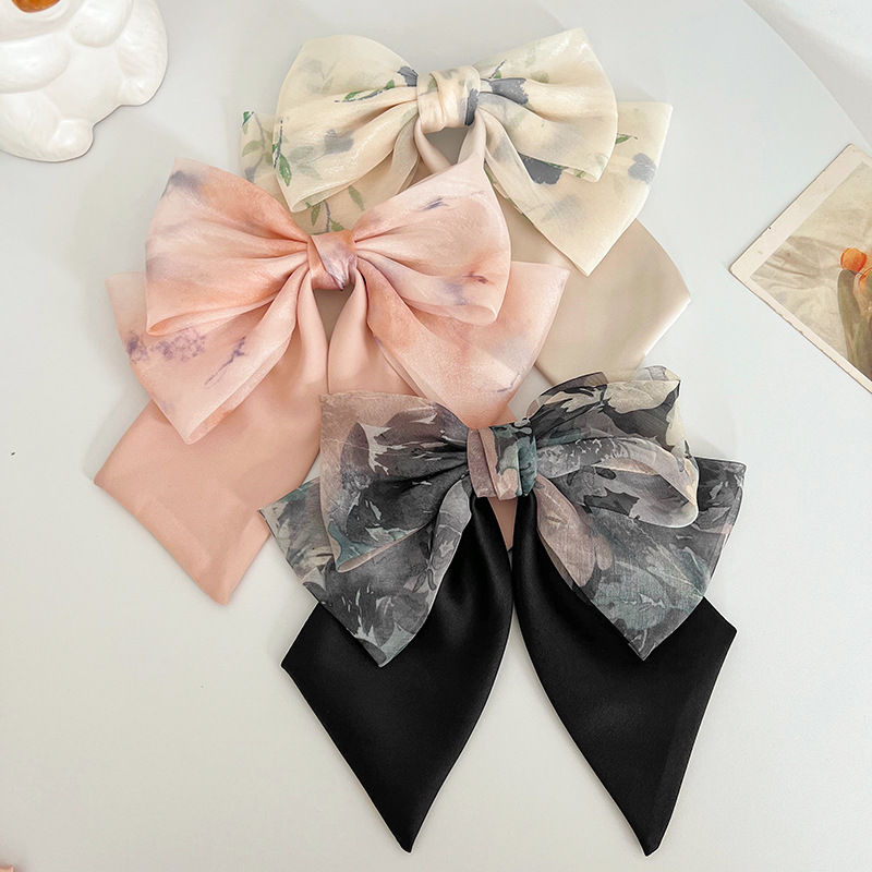 Bow Barrettes Hair Clip Spring Clip Diy Hairpin Head Clip Hairpin Hair Accessories - 图片 4