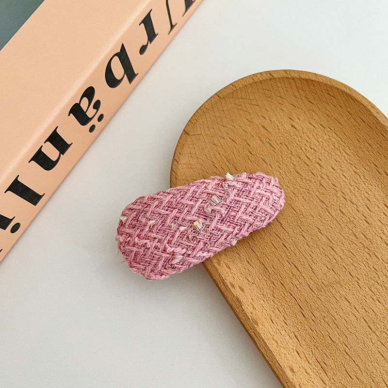 Pink Sweet Girl Barrettes Woolen Side Clip Bang Clip Bb Clip Hairpin Hair Accessory Fashion - 图片 20