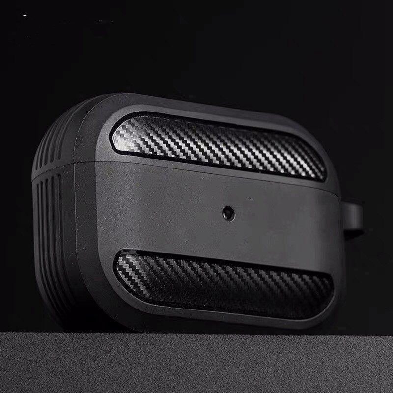 Protective Carbon Fibre Apple Airpod Case Key TPU Cover Skin for Airpods 1 2 PRO - Image 5