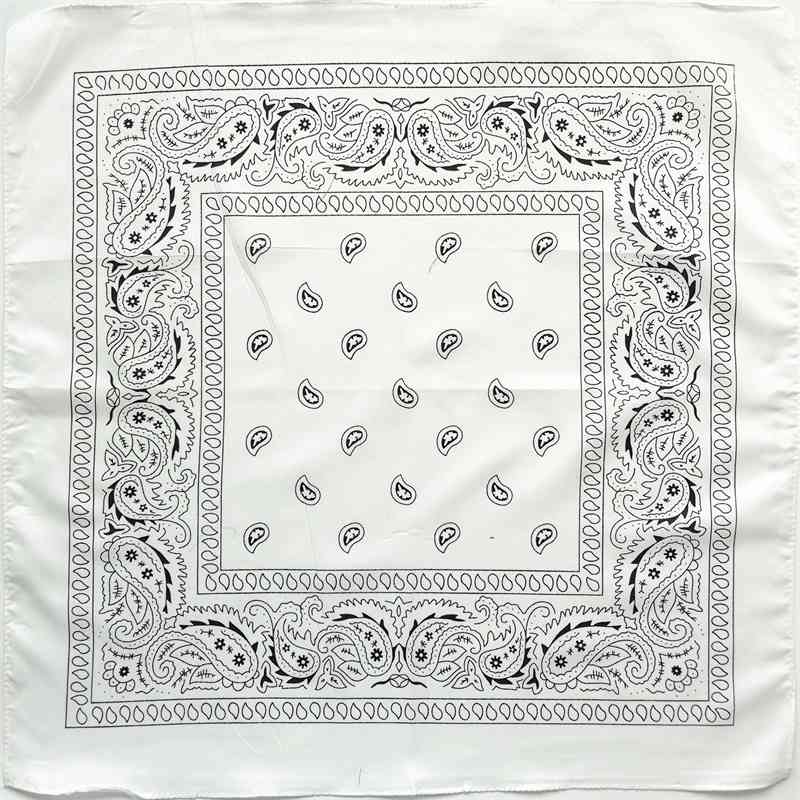 3PC Polyester Paisley Large Kerchief Amoeba Paisley Hip Hop Square Towel Street Dance Cycling Headscarf Multicolor - 图片 5