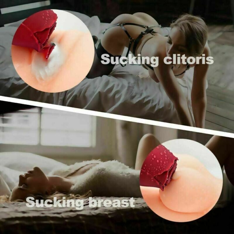 Rose Sucking Vibrator Clit Sucker Female Dildo G spot Massager Sex Toy for Women - 图片 5