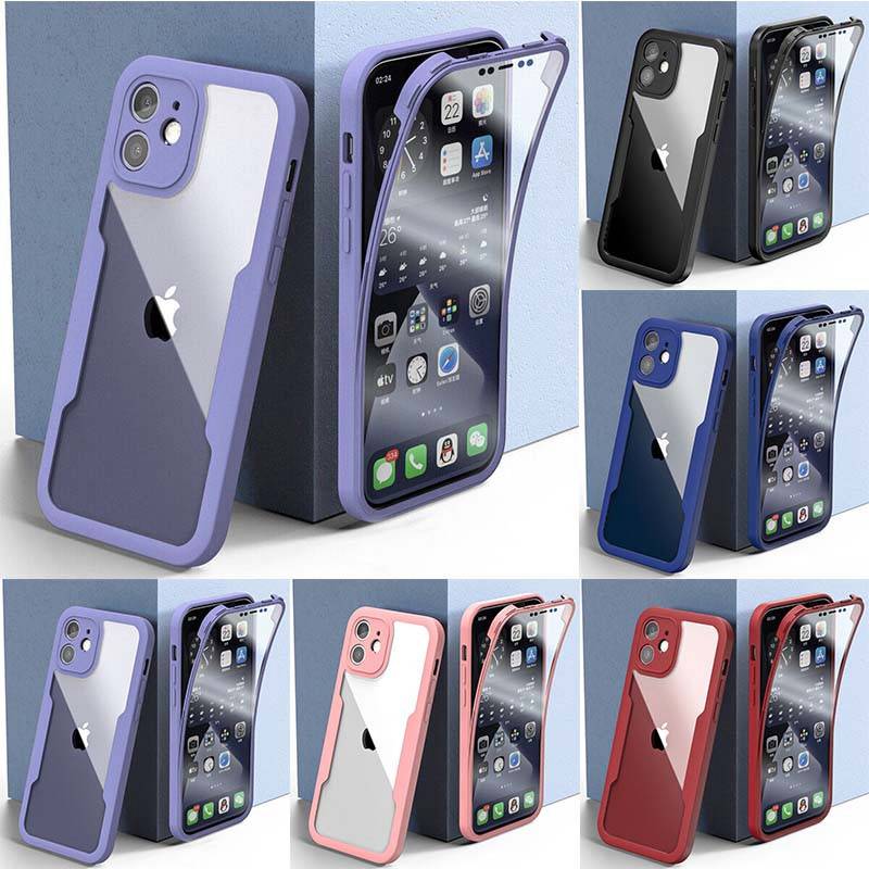 Clear 360 Full Body Case For iPhone 13 12 11 Pro Max Mini XR XS Max 7 8 Plus SE - Image 6