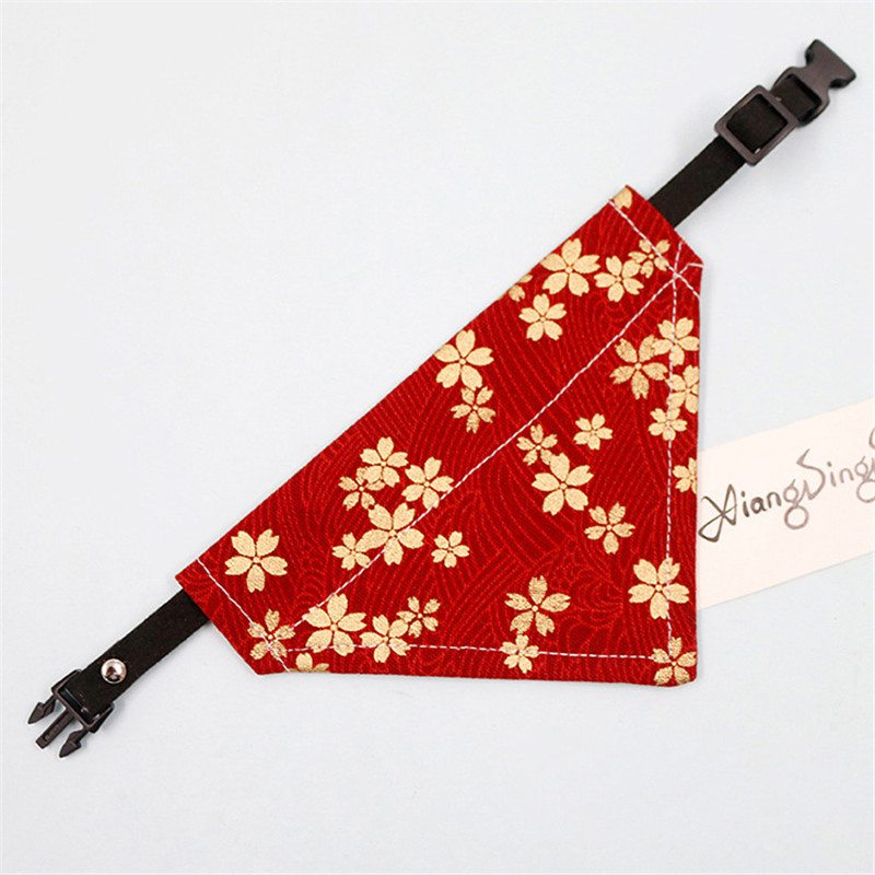 Handmade Dog Bandana Slide on Collar Neckerchief Scarf Present Pet scarf - Image 10