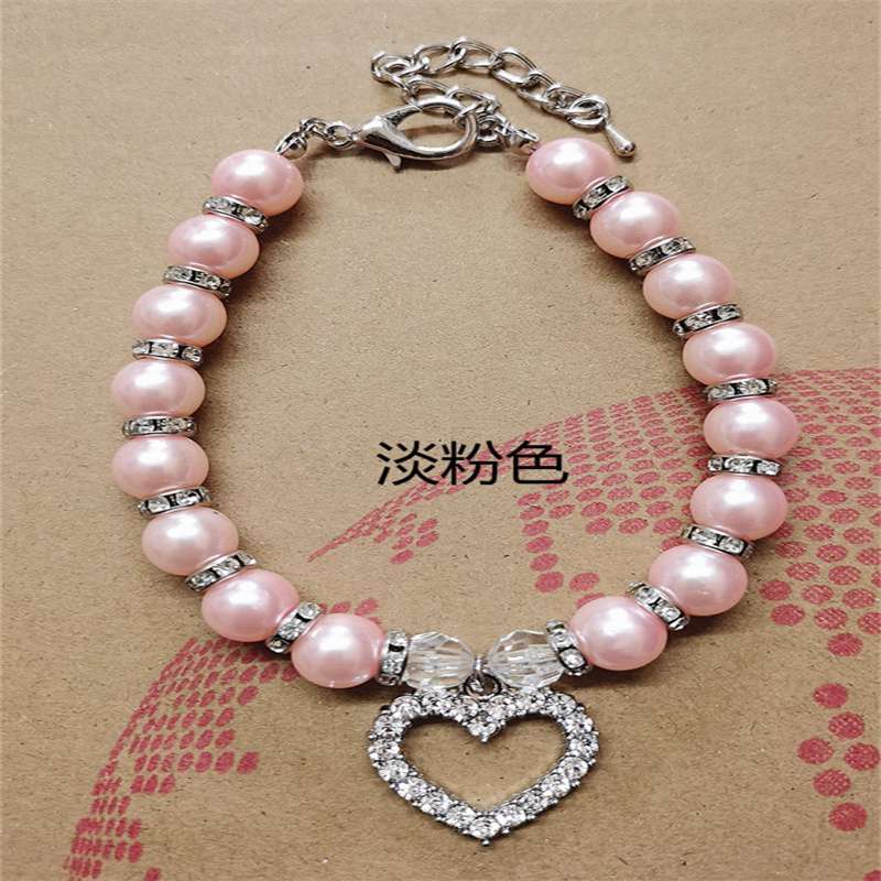 Manufacturers Popular Pet Supplies Pearl Necklace Pet Collar Dogs and Cats Ornament Cross-Border E-Commerce Amazon - Image 8