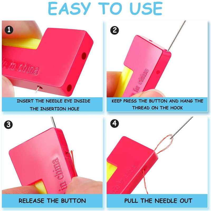 10X AUTOMATIC NEEDLE THREADER THREAD DEVICE EASY STITCH THREAD TOOL SEWING - 图片 4