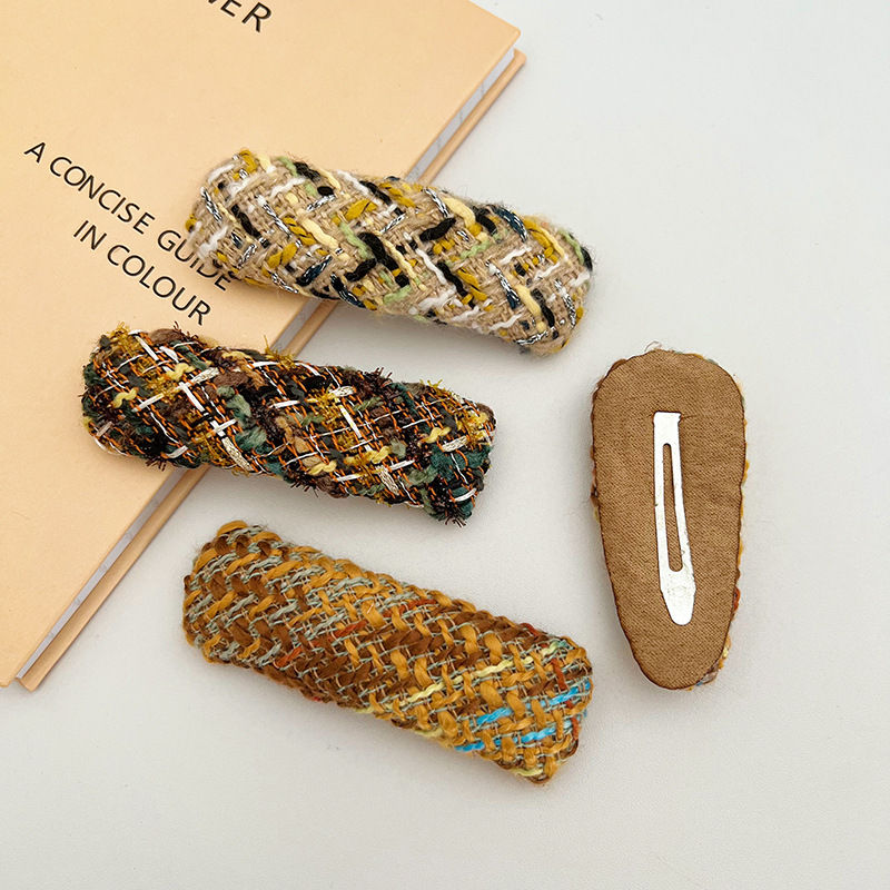 Woolen Barrettes Bb Clip Side Hairpin Solid Color Headdress Bang Clip Hair Accessories - Image 3