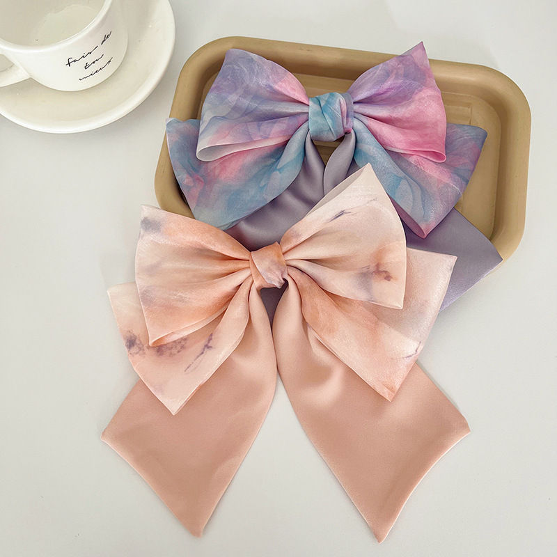 Bow Barrettes Hair Clip Spring Clip Diy Hairpin Head Clip Hairpin Hair Accessories - 图片 5