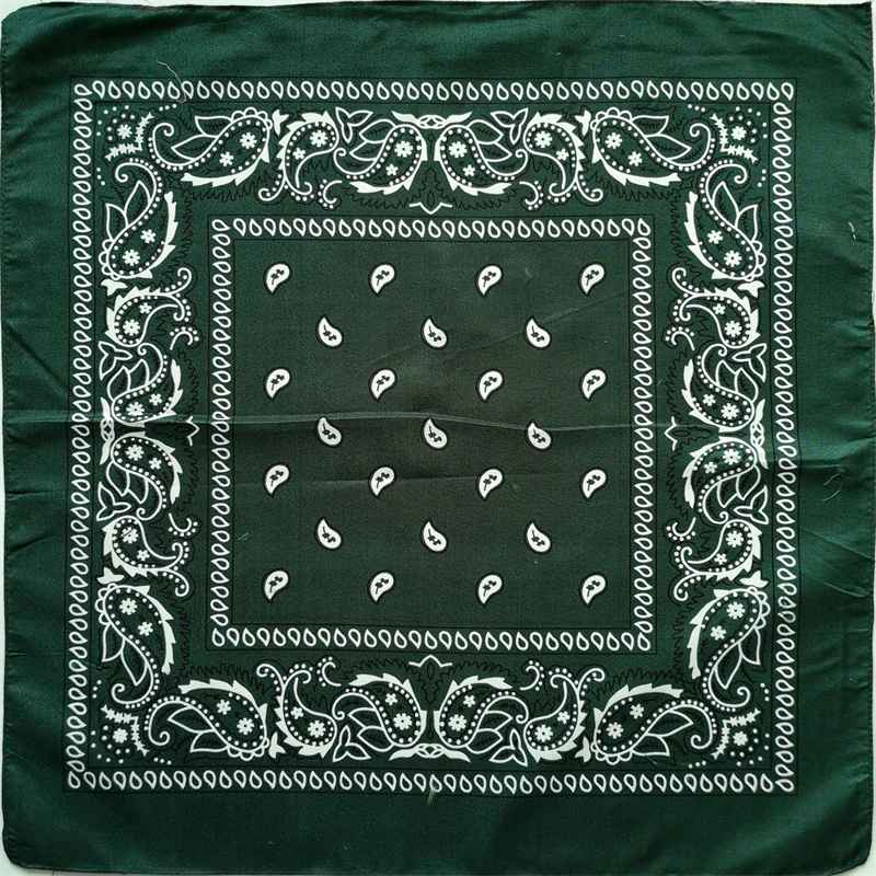 3PC Polyester Paisley Large Kerchief Amoeba Paisley Hip Hop Square Towel Street Dance Cycling Headscarf Multicolor - 图片 6