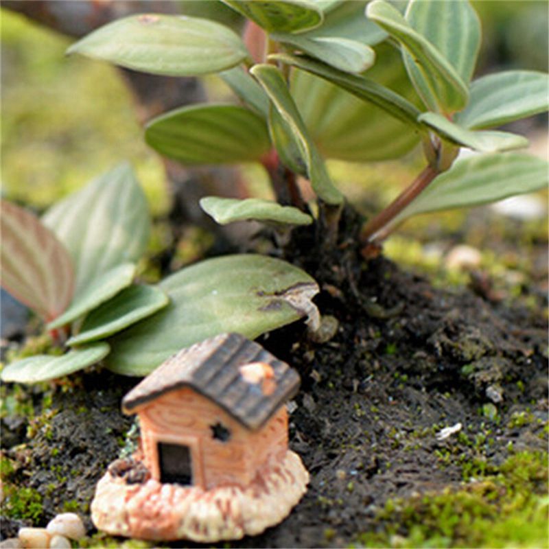 3pc Mini Small House Cottages DIY Toys Crafts Figure Fairy Garden Ornament Landscape Decor - Image 6