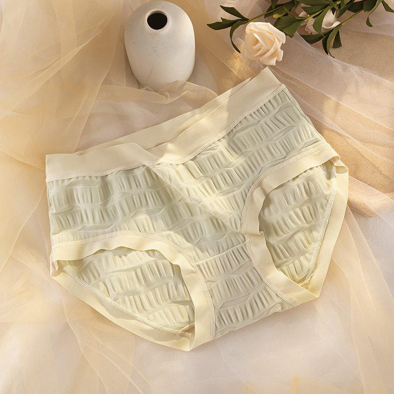 Large Size Underwear Lady Sexy Japanese Graphene Crotch Cloth Breathable Mid Waist Hip Lift Body Shaping Girls' Briefs Women - 图片 6