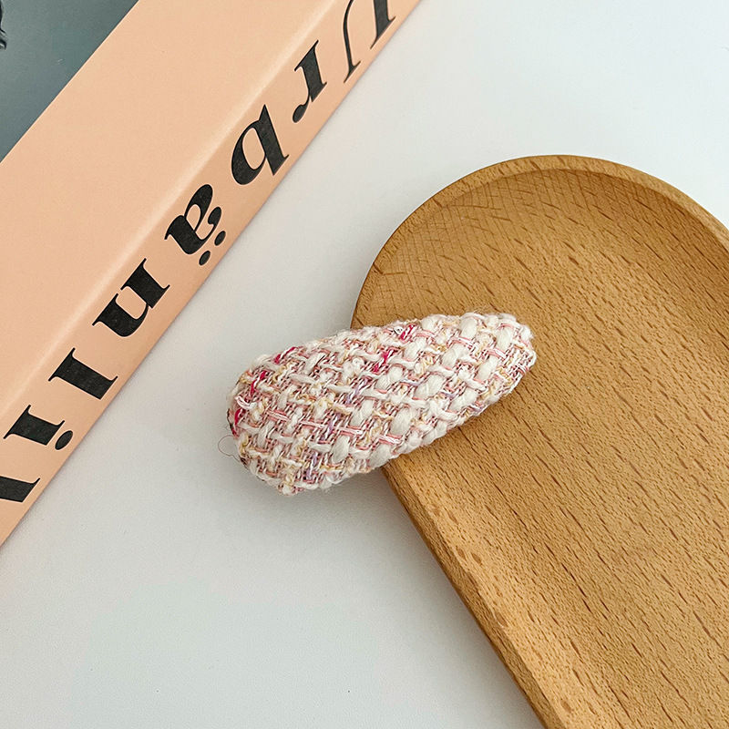 Pink Sweet Girl Barrettes Woolen Side Clip Bang Clip Bb Clip Hairpin Hair Accessory Fashion - 图片 22