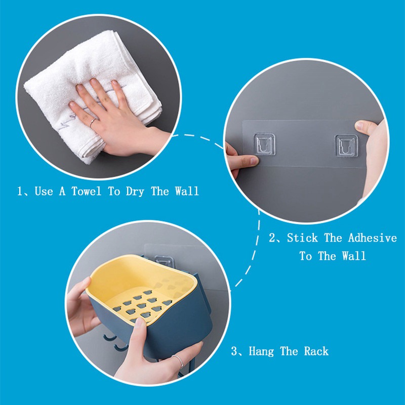 Bathroom Corner Shower Suction Shelf Tidy Wall Storage Basket Caddy Rack YE - 图片 6