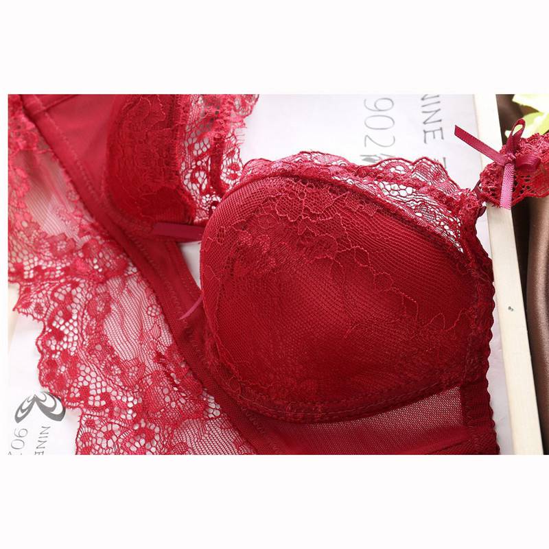 WOMEN UNDERWEAR SEXY LACE PUSH UP LINGERIE BRA SET KNICKERS BRIEFS 32-38B - 图片 17