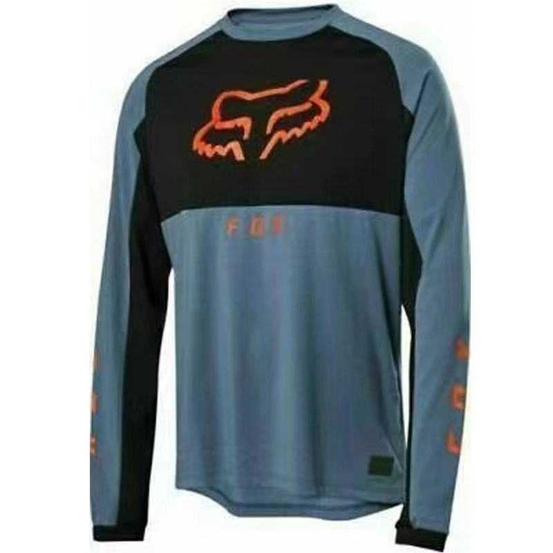 New Men's FOX Cycling Jersey DH MTB Off Road Racing Clothing Long sleeve tops - 图片 8
