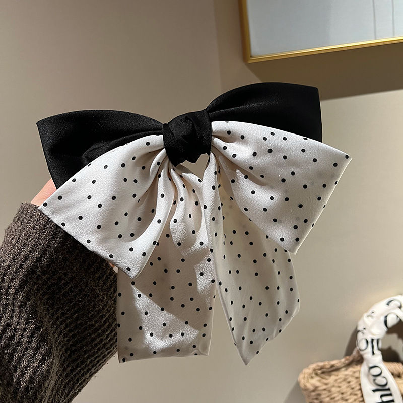 Headband Retro Satin Rhinestone Knotted Hairband Bow Barrettes Fashion Women Hair Accessory - 图片 9