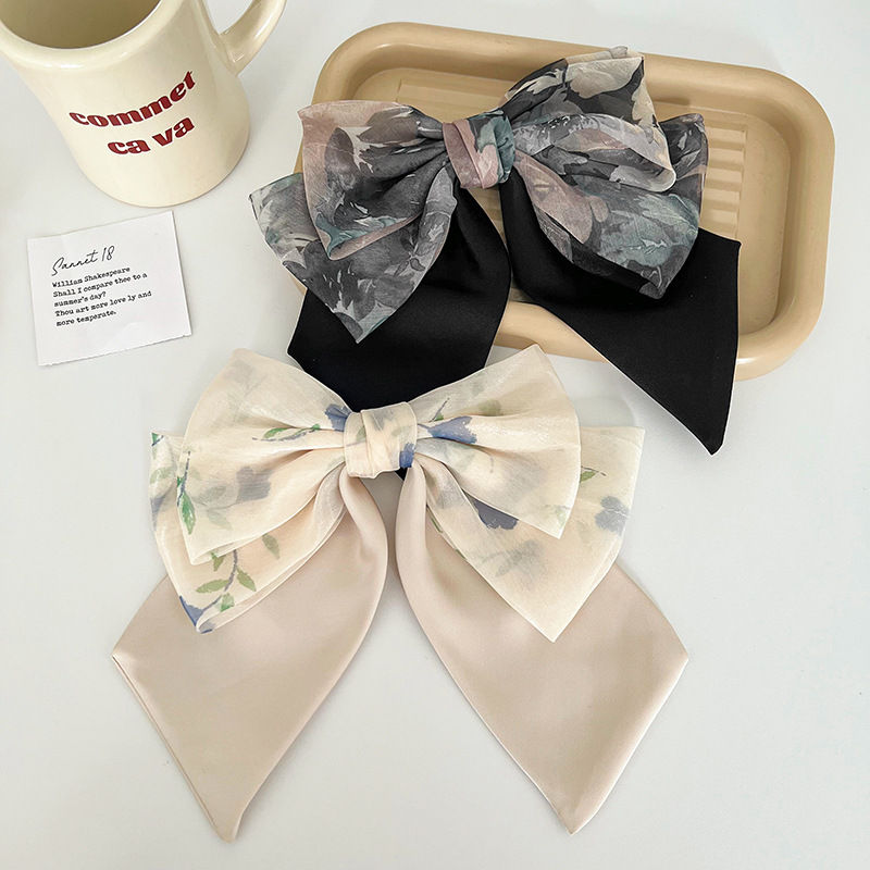 Bow Barrettes Hair Clip Spring Clip Diy Hairpin Head Clip Hairpin Hair Accessories - 图片 6