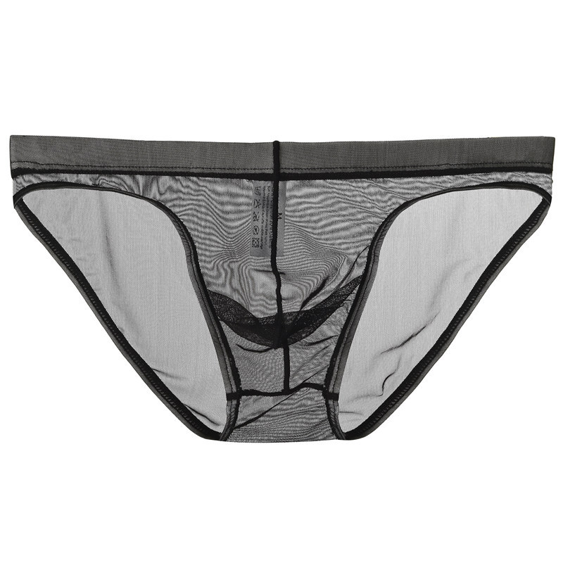 Junye Men's Mesh Thin Transparent Underwear Low Waist Sexy Bag Breathable Summer Nude Feel Briefs for Young Men - Image 11
