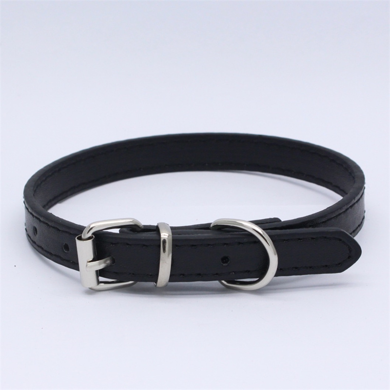 Cross-Border Solid Color Pet Collar Alloy Pipe Buckle Dog Harness Microfiber Bottom Soft and Comfortable Kitten Puppy Collar - Image 8