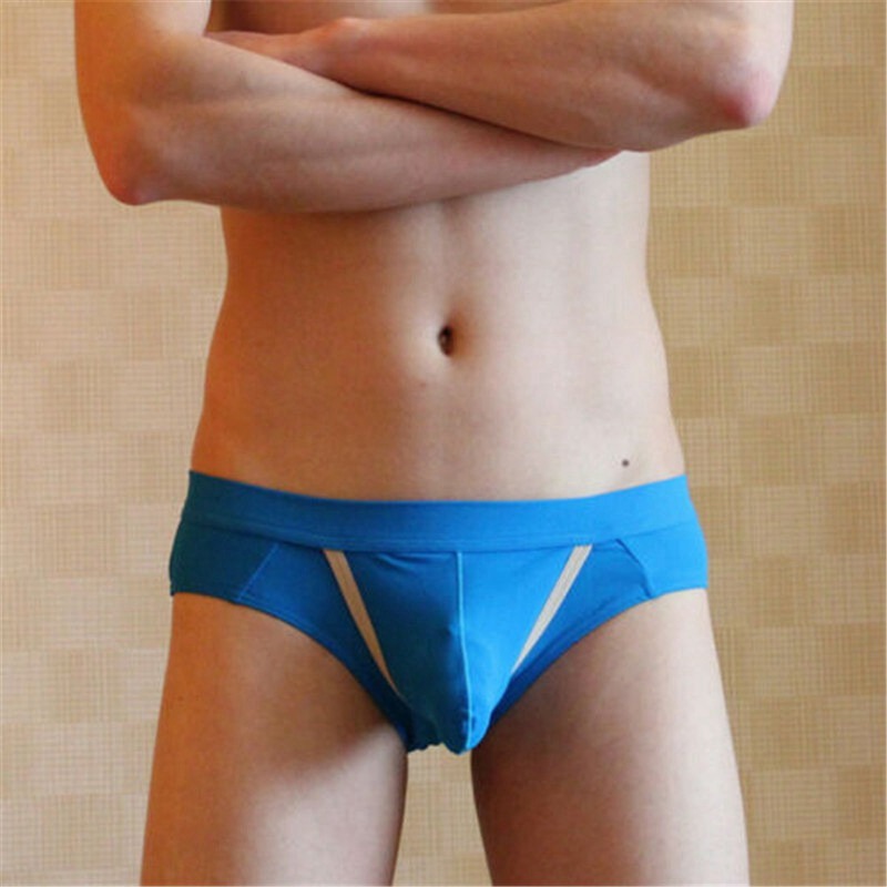 Penis Hole Underwear Men Sexy Briefs Low Waist Underpants Open Pouch Panties - Image 8