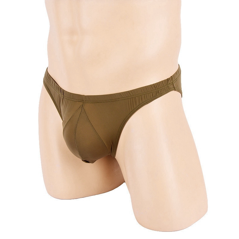 Sexy Men Ice Silk Briefs Lingerie Underwear Bulge Pouch Bikini Panties - 图片 8