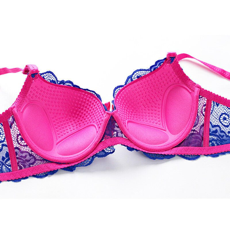 Sexy Women Push Up Bra Set Floral Lace Lingerie Bra & Thong Ladies Underwear BC - 图片 10