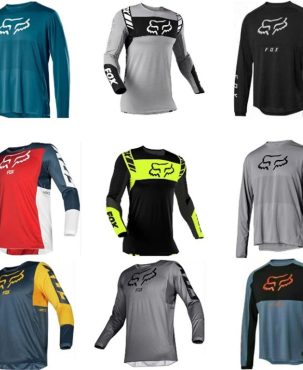 New Men's FOX Cycling Jersey DH MTB Off Road Racing Clothing Long sleeve tops