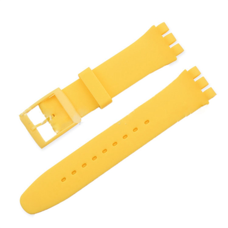 Substitute Swatch Swatch Strap Silicone Watch Strap Accessories 12mm16mm17mm19mm20mm Multi-Color - 图片 9