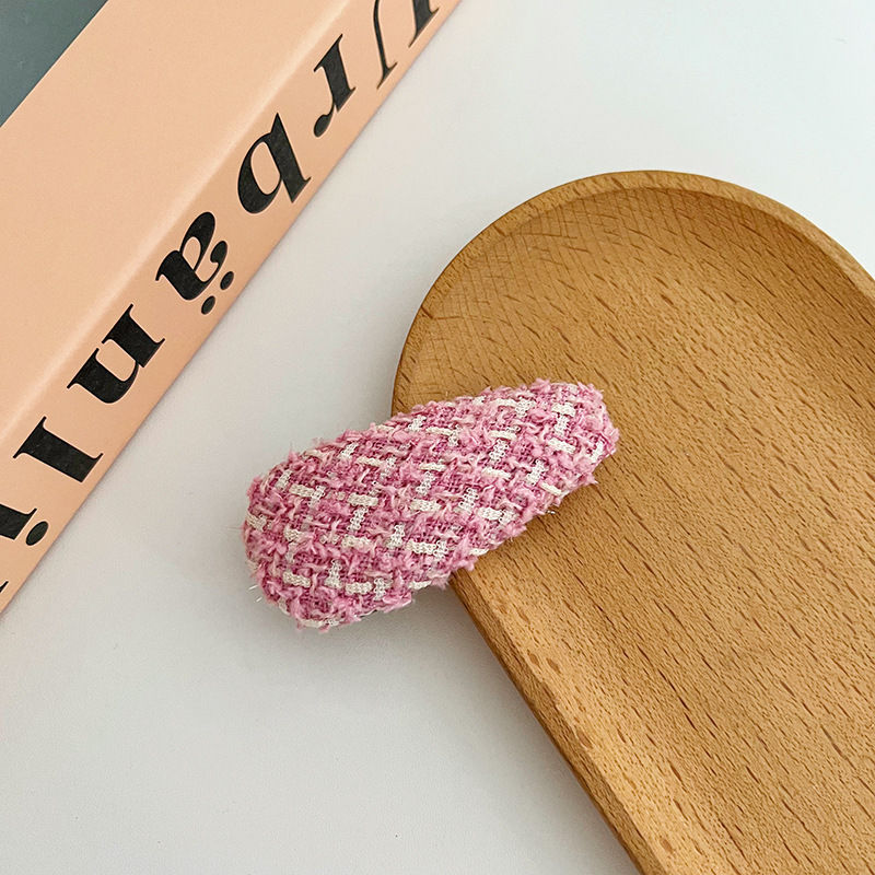 Pink Sweet Girl Barrettes Woolen Side Clip Bang Clip Bb Clip Hairpin Hair Accessory Fashion - 图片 23