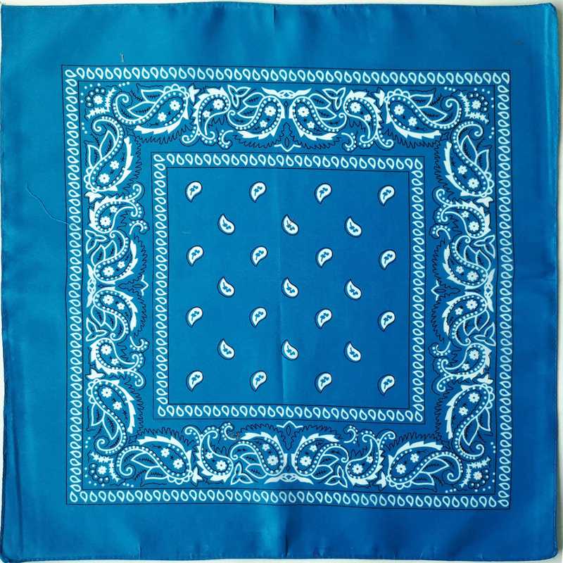 3PC Polyester Paisley Large Kerchief Amoeba Paisley Hip Hop Square Towel Street Dance Cycling Headscarf Multicolor - 图片 8