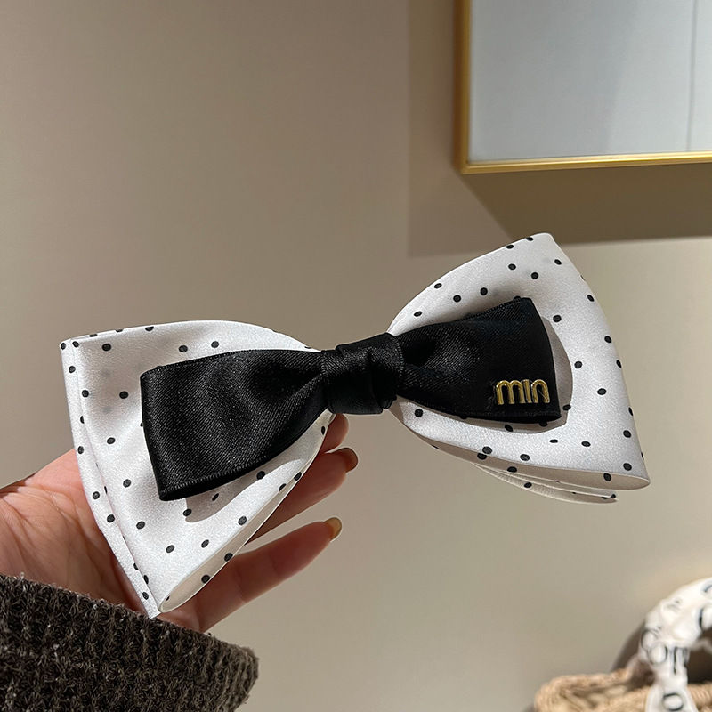 Headband Retro Satin Rhinestone Knotted Hairband Bow Barrettes Fashion Women Hair Accessory - 图片 11