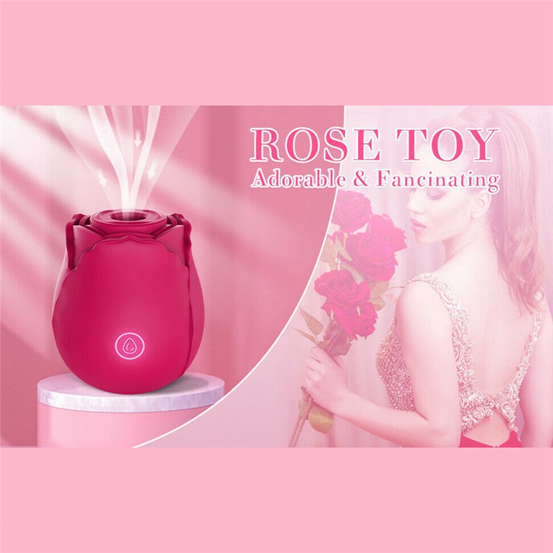 Rose Sucking Vibrator Clit Sucker Female Dildo G spot Massager Sex Toy for Women - 图片 9
