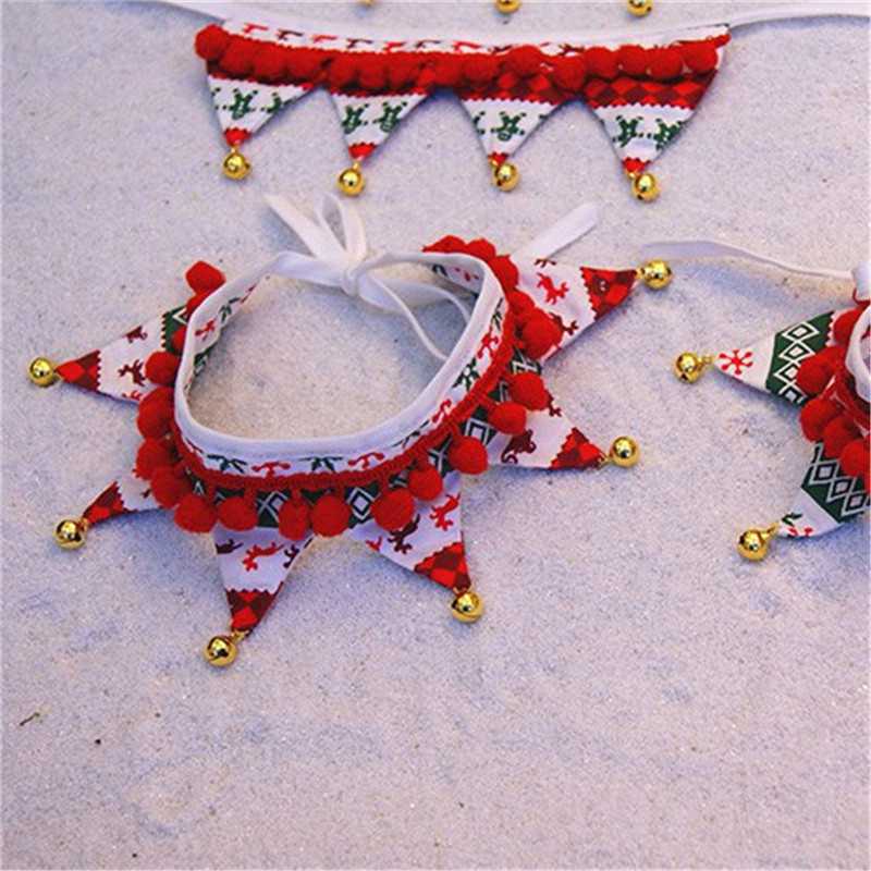 Christmas Dog Bandana Collar Pet Puppy Bell Scarf Christmas Presents Xmas Gift - 图片 9