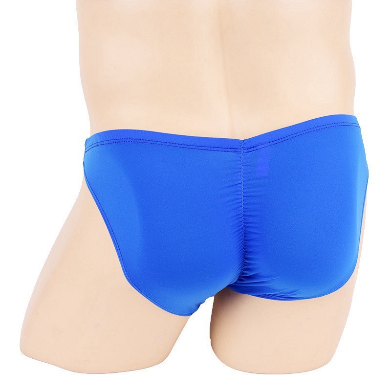 Sexy Men Ice Silk Briefs Lingerie Underwear Bulge Pouch Bikini Panties - 图片 10