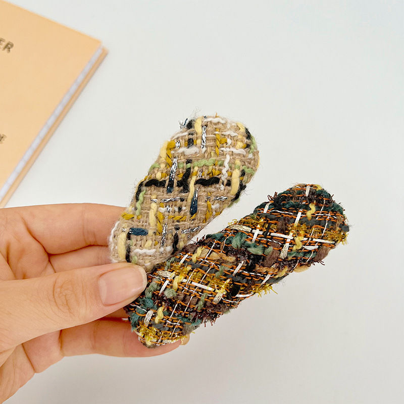 Woolen Barrettes Bb Clip Side Hairpin Solid Color Headdress Bang Clip Hair Accessories - Image 7