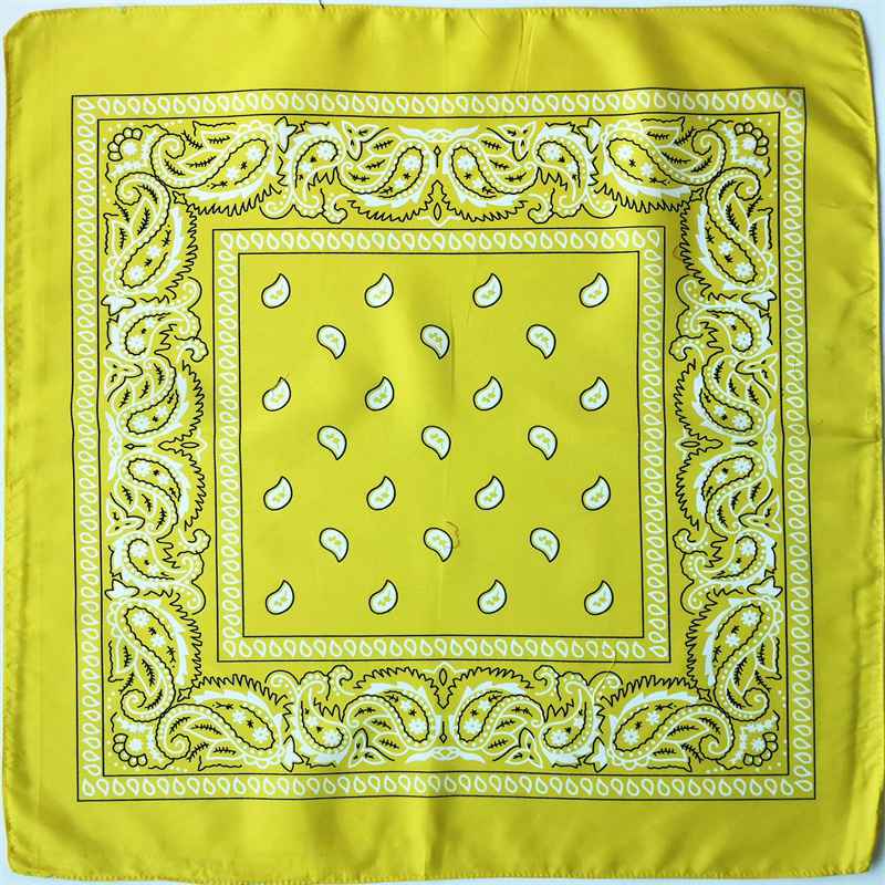 3PC Polyester Paisley Large Kerchief Amoeba Paisley Hip Hop Square Towel Street Dance Cycling Headscarf Multicolor - 图片 10