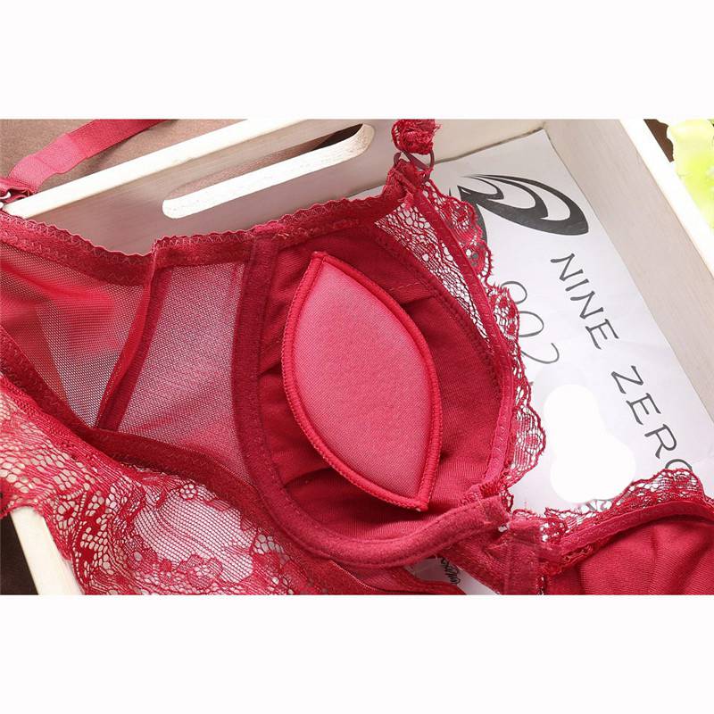 WOMEN UNDERWEAR SEXY LACE PUSH UP LINGERIE BRA SET KNICKERS BRIEFS 32-38B - 图片 20