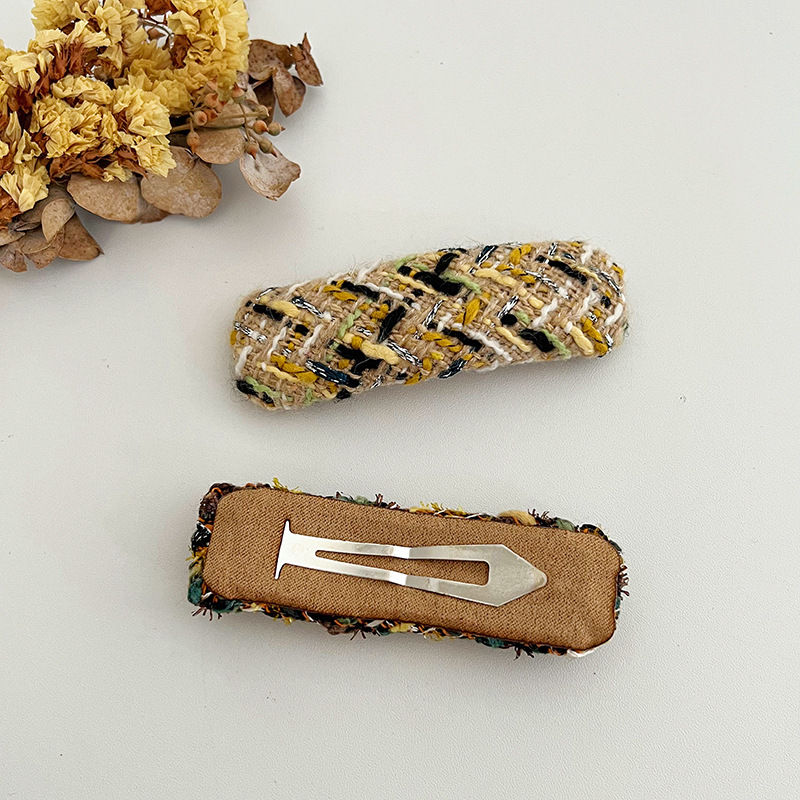 Woolen Barrettes Bb Clip Side Hairpin Solid Color Headdress Bang Clip Hair Accessories - Image 8