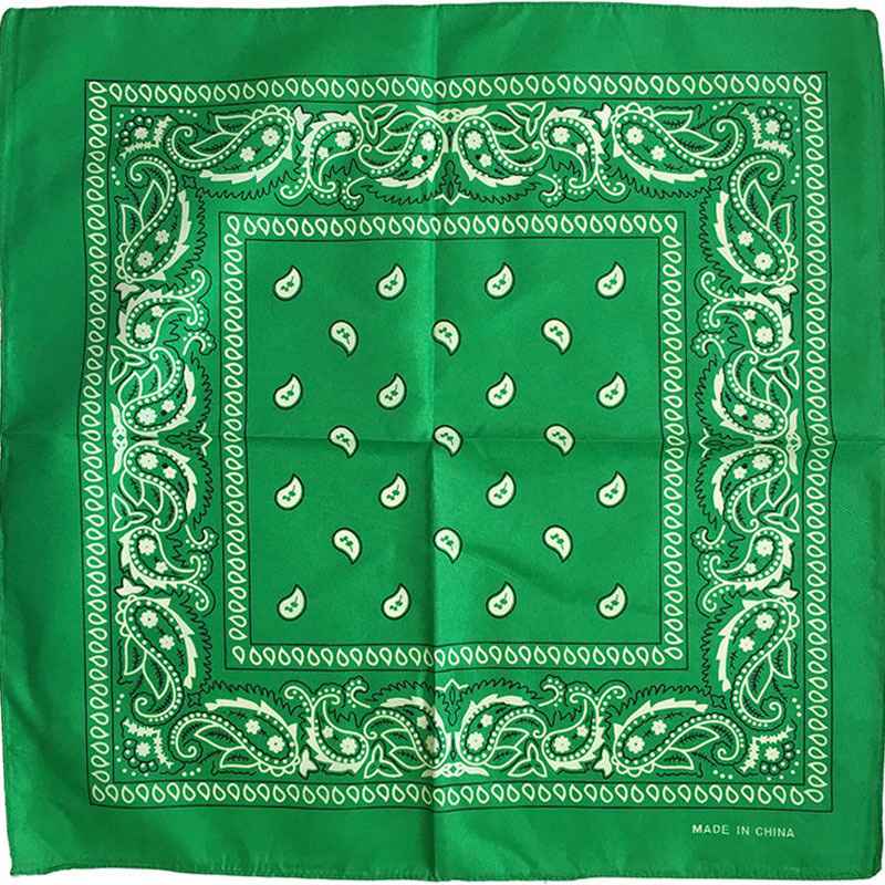 3PC Polyester Paisley Large Kerchief Amoeba Paisley Hip Hop Square Towel Street Dance Cycling Headscarf Multicolor - 图片 11